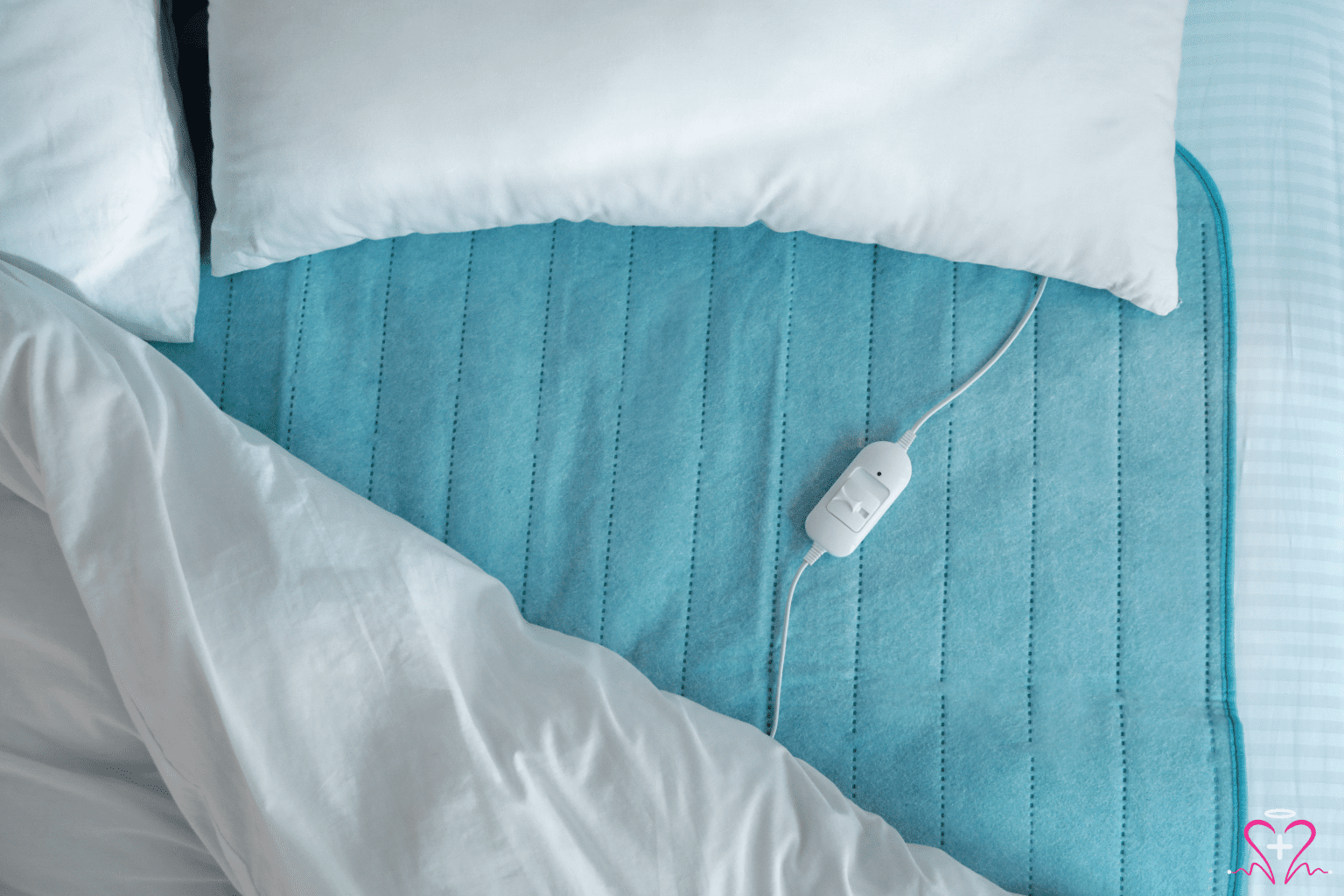 Close-up view of a high-absorbency bed pad with a soft surface.