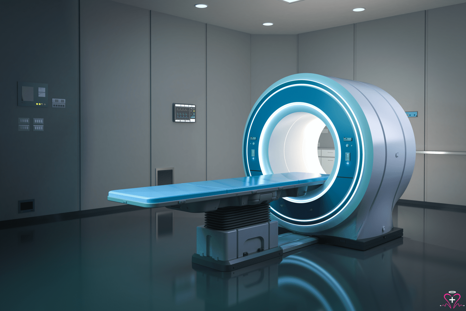 MRI Services - An MRI machine in a modern medical imaging room.