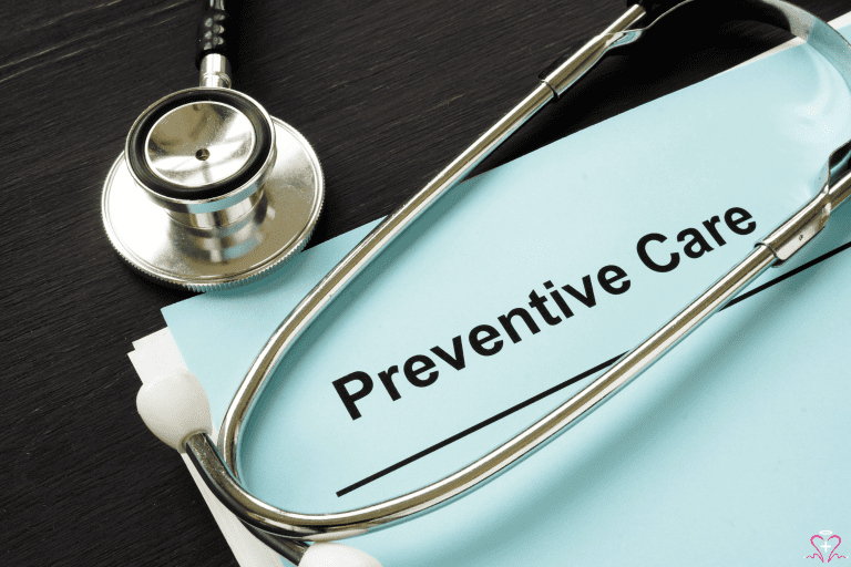 Preventive Medicine: A Proactive Approach - Stethoscope resting on a document labeled "Preventive Care."