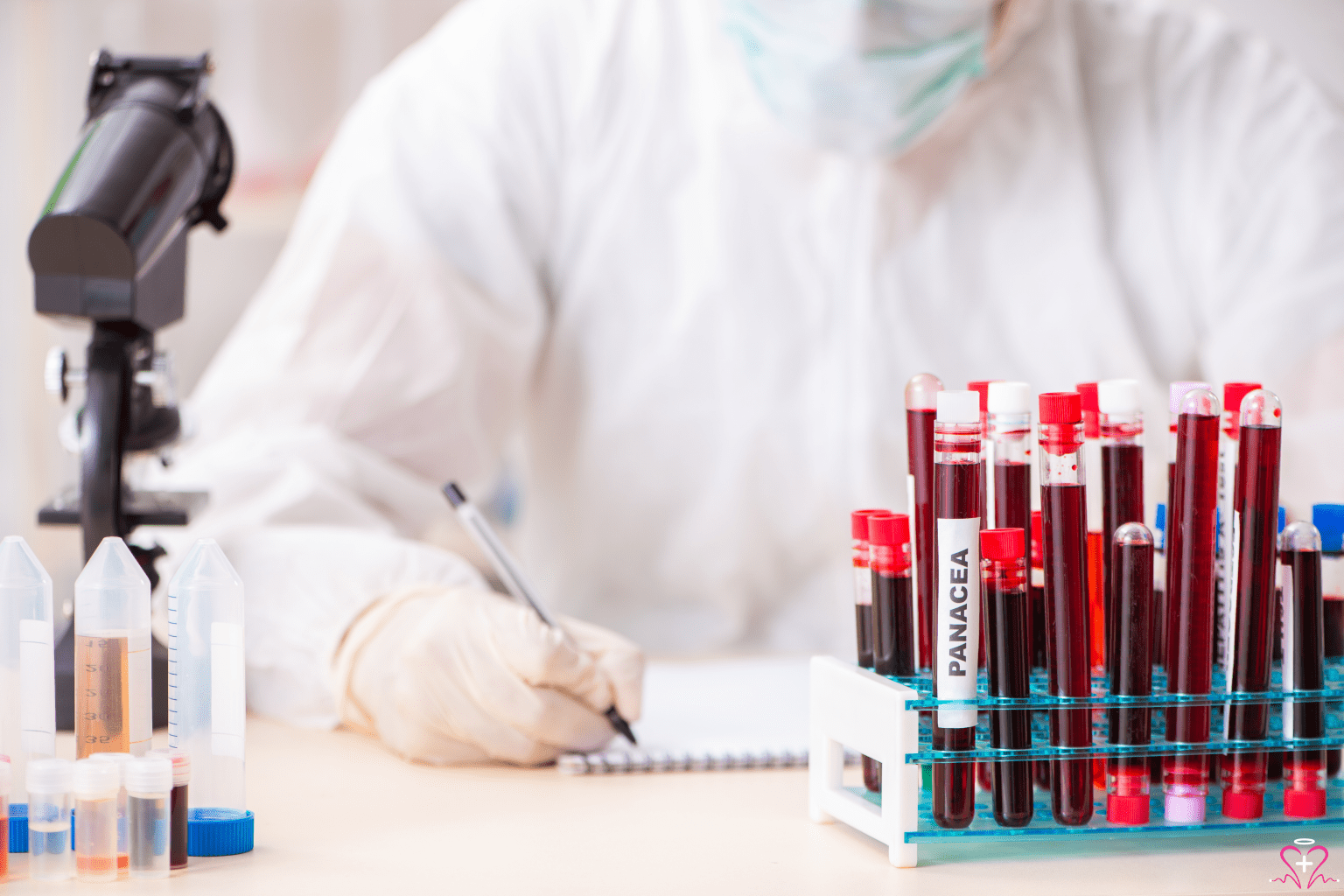 Comprehensive Blood Tests for Men's Health -Laboratory technician analyzing blood samples for men's health tests