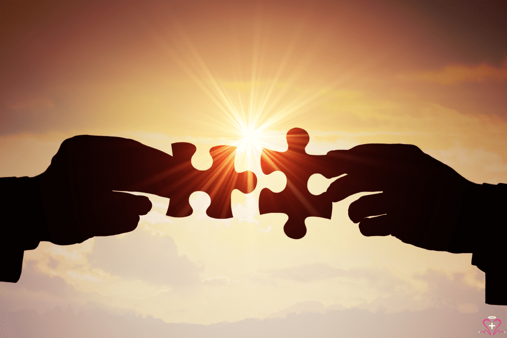Hands connecting puzzle pieces, representing ethical community partnerships that support seniors in Los Angeles County.