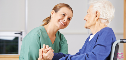 Geriatric psychiatric nurse providing compassionate mental health care, emotional support, and therapeutic guidance for seniors through All Seniors Foundation.