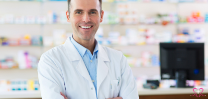 Home health pharmacist providing medication therapy management and prescription consultations for seniors through All Seniors Foundation’s in-home care program.
