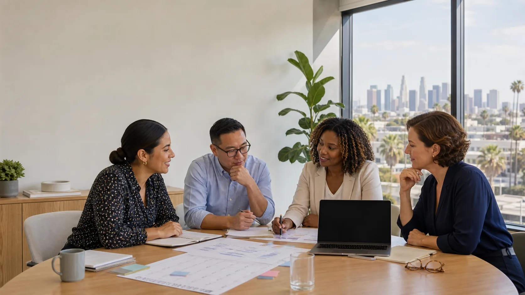 Education and community program representatives planning student placements